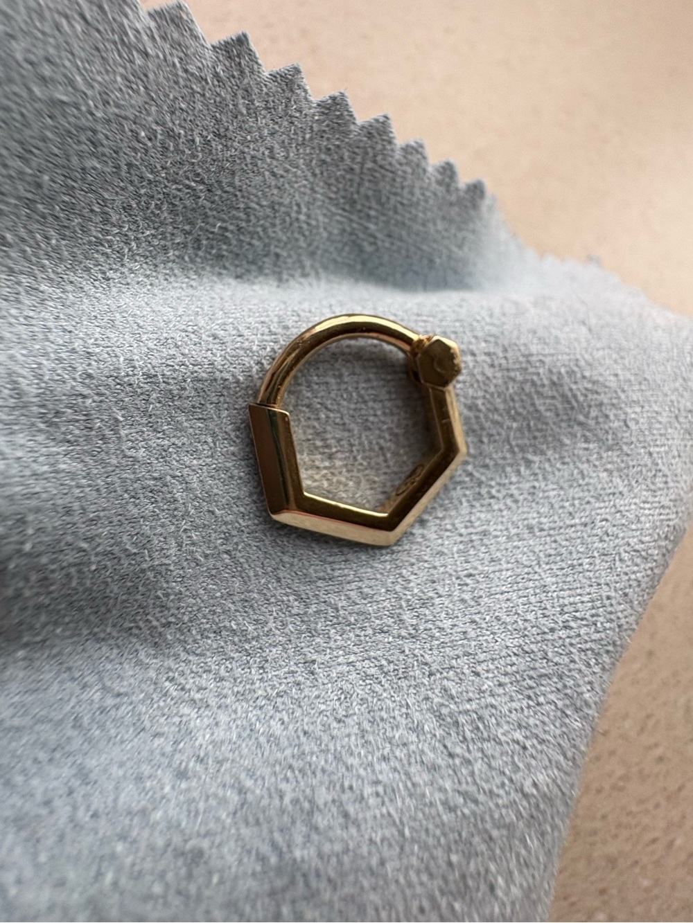14 Karat Yellow Gold Daith / Septum Hoop Clicker Ring